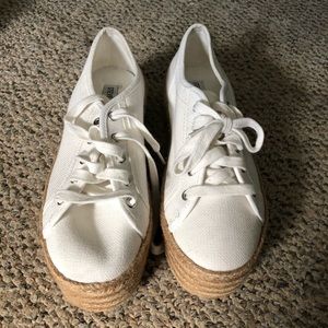 Adorable espadrille platform sneakers